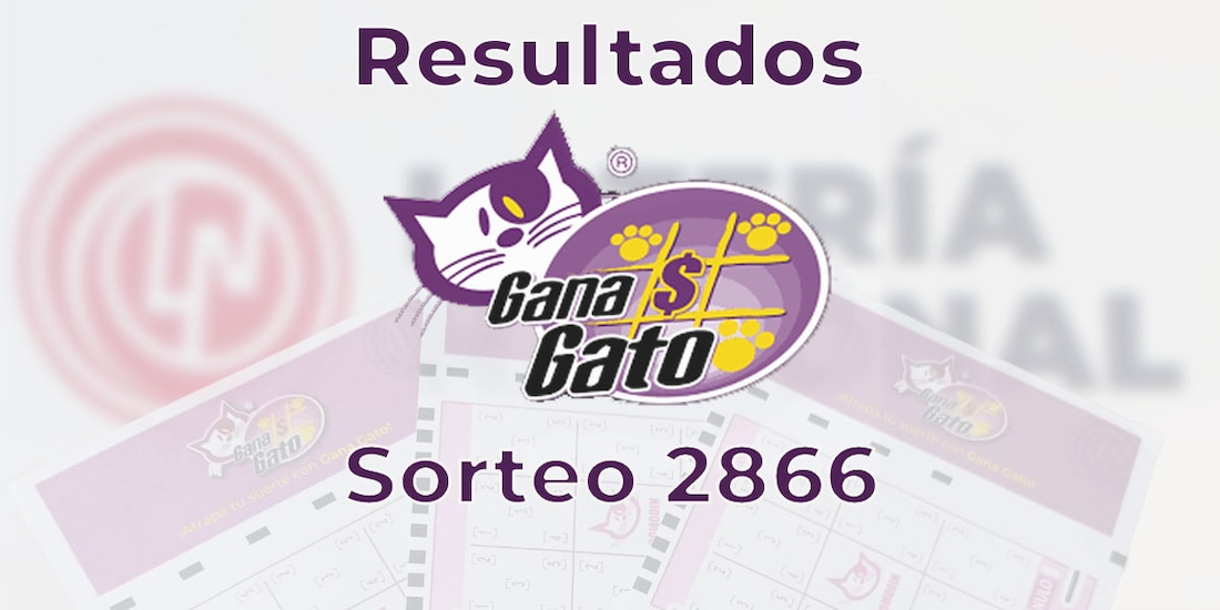 Resultados del Gana Gato 2866 del 14 de junio del 2025.