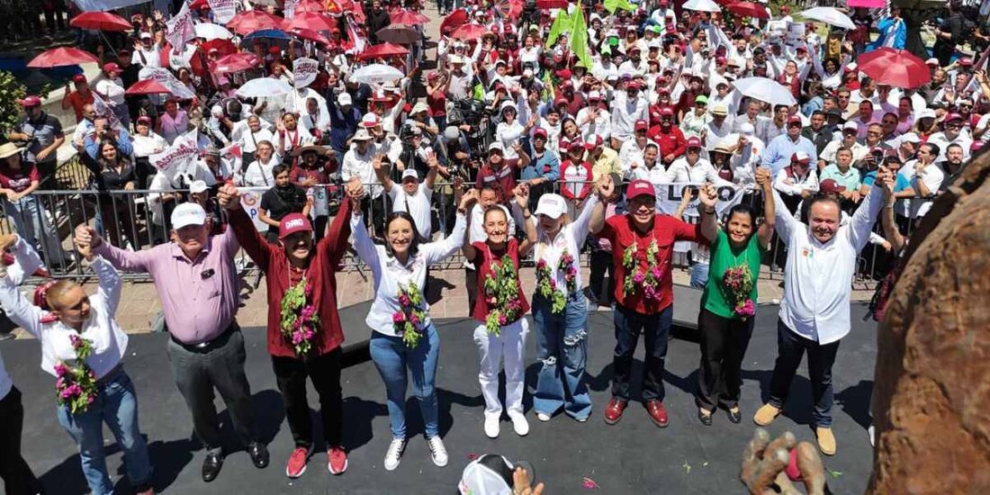 'México se escribe con M de Morena y con M de Mujer', afirma Claudia Sheinbaum.