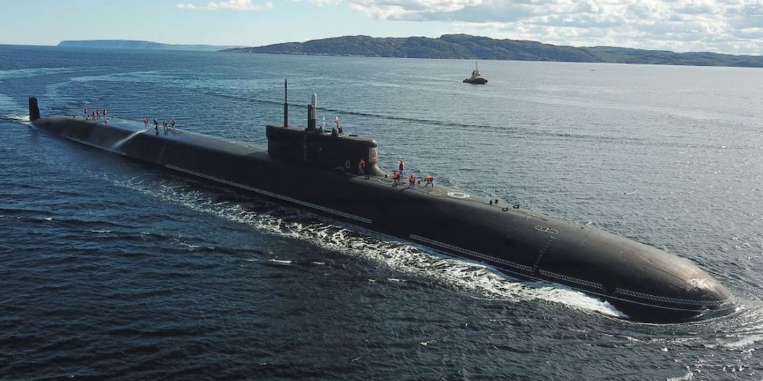 Submarino nuclear ruso K-329 Belgorod, desplegado por las Fuerzas Armadas de Vladimir Putin.