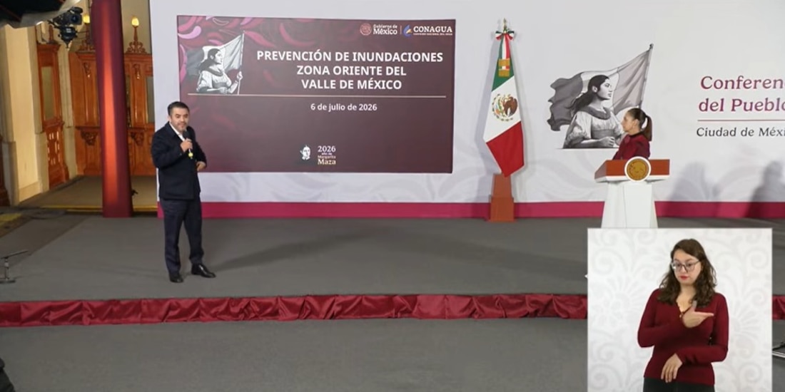 Informe del titular de Conagua en la Mañanera de CSP.