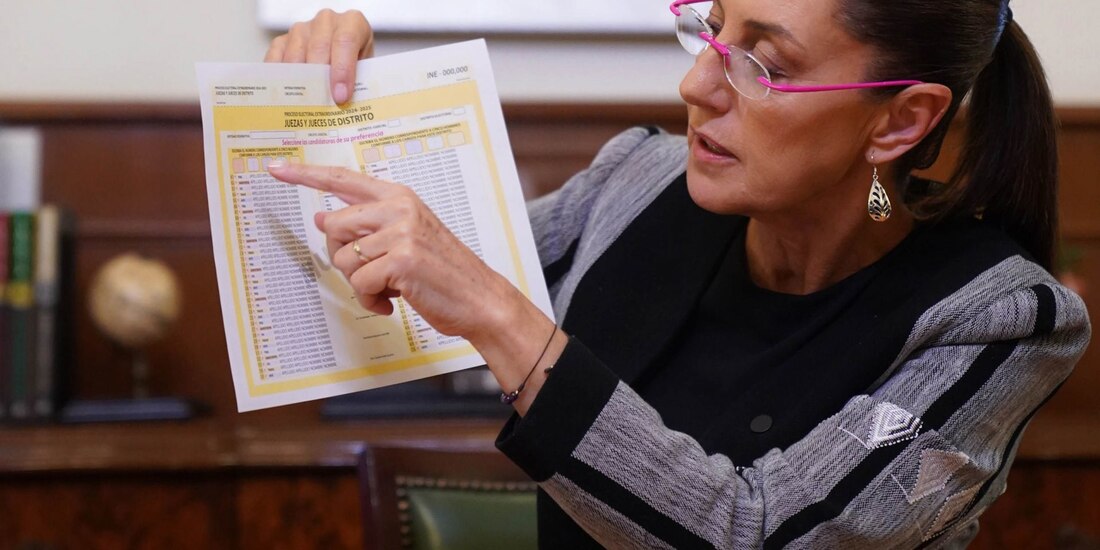 En imagen de archivo, Claudia Sheinbaum, Presidenta de México, explicó cómo será la próxima elección del Poder Judicial.