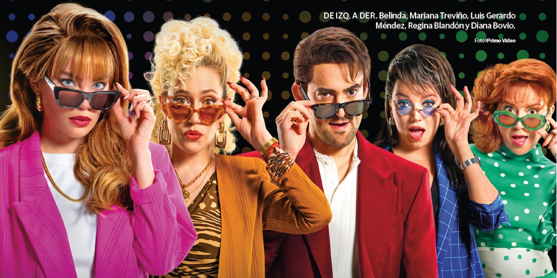 De izq. a der. Belinda, Mariana Treviño, Luis Gerardo Méndez, Regina Blandón y Diana Bovio.