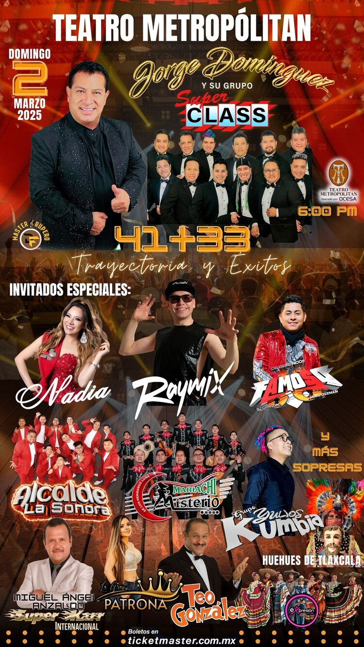 Concierto 41+33 Éxitos y Trayectoria