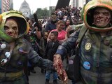 Marcha zombie en la CDMX