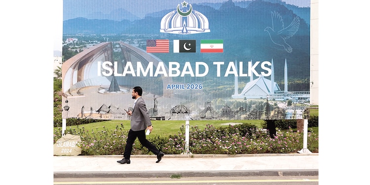 Valla publicitaria en Islamabad, el sábado.