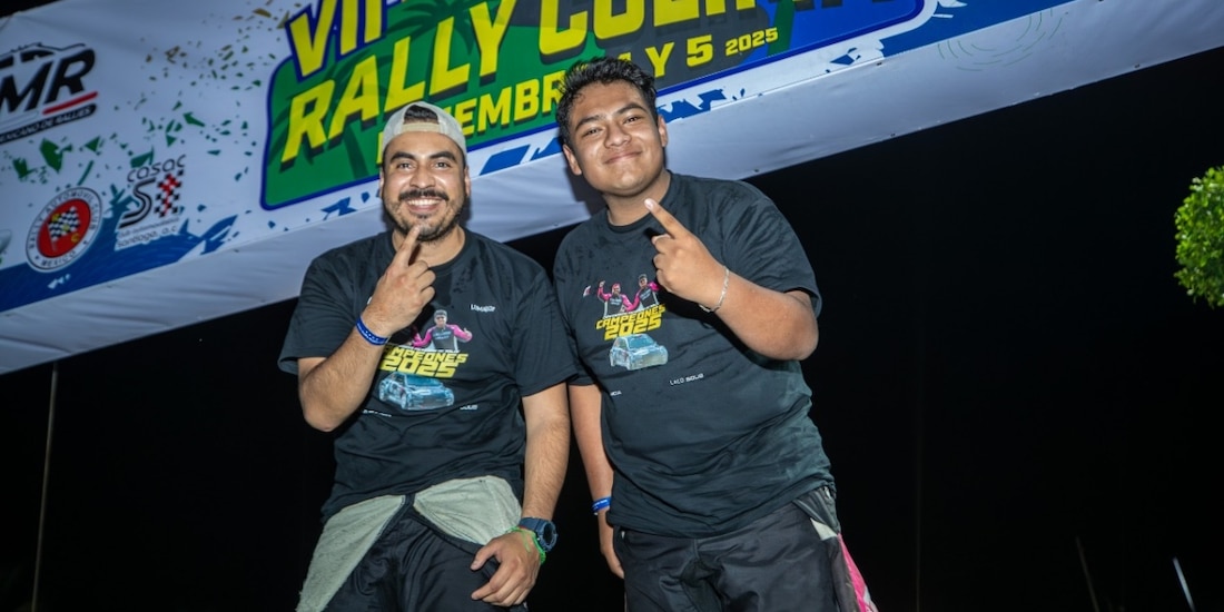 Char García y Lalo Solís se proclamaron campeones nacionales de rallies con su triunfo en el Rally Colima 2025.