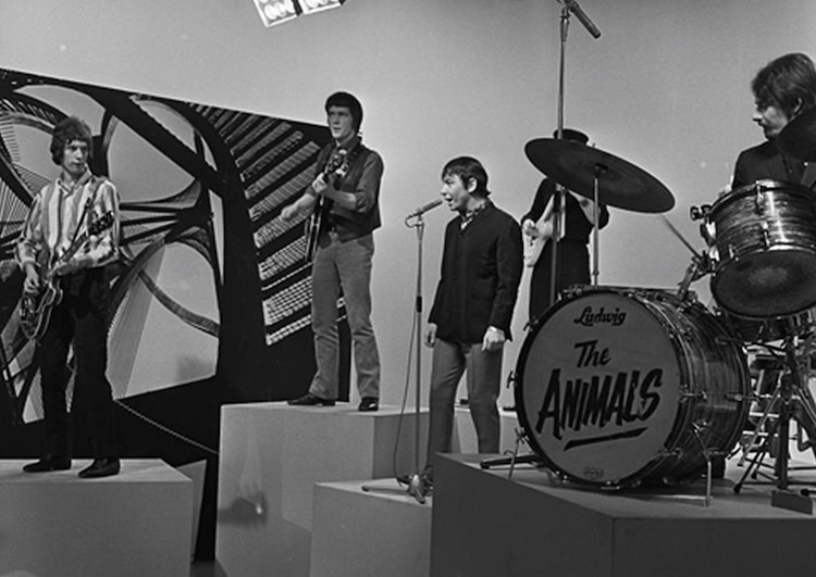La banda de rock The Animals.