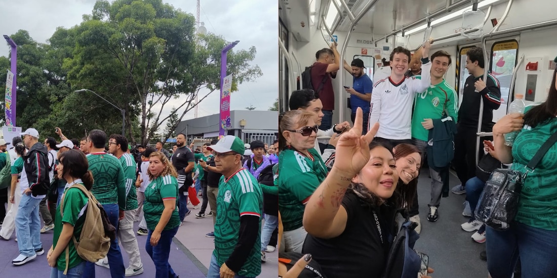 Aficionados llegan al Estadio Ciudad de México