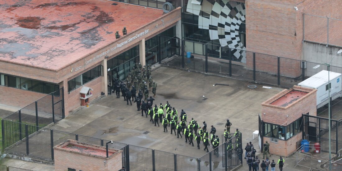 Fuerzas del orden redoblan la seguridad en una prisión de la nación en días pasados.