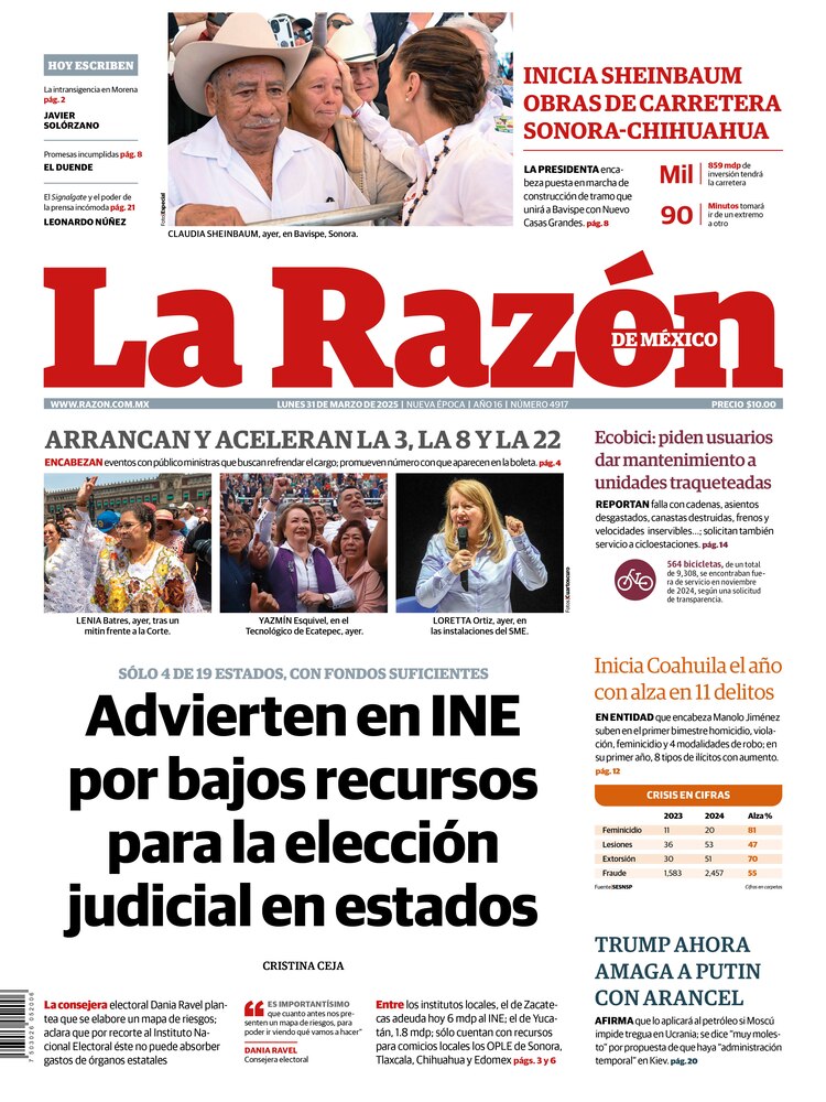 La Razón 31 marzo 2025