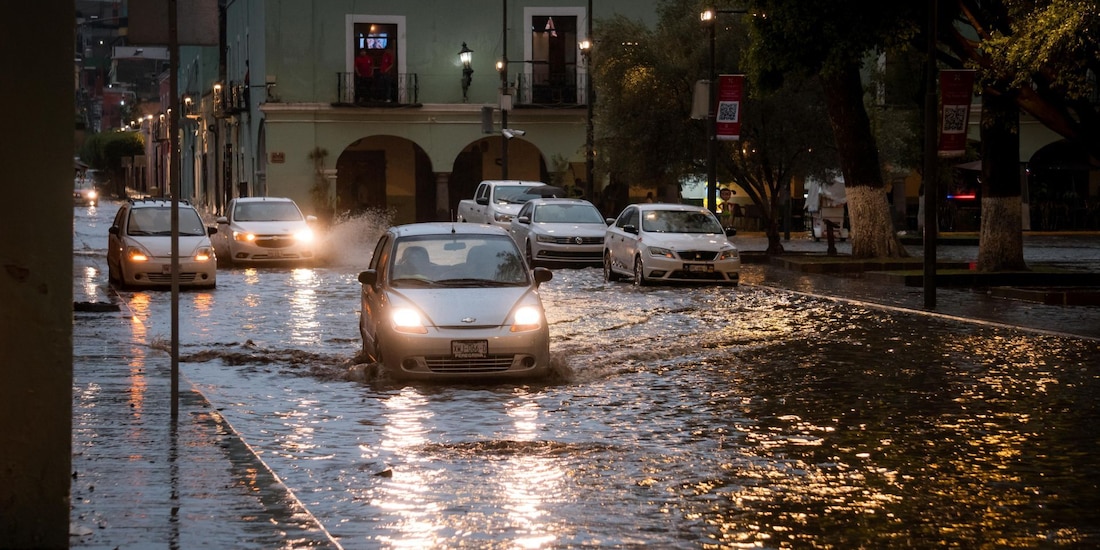 Fuertes lluvias en México