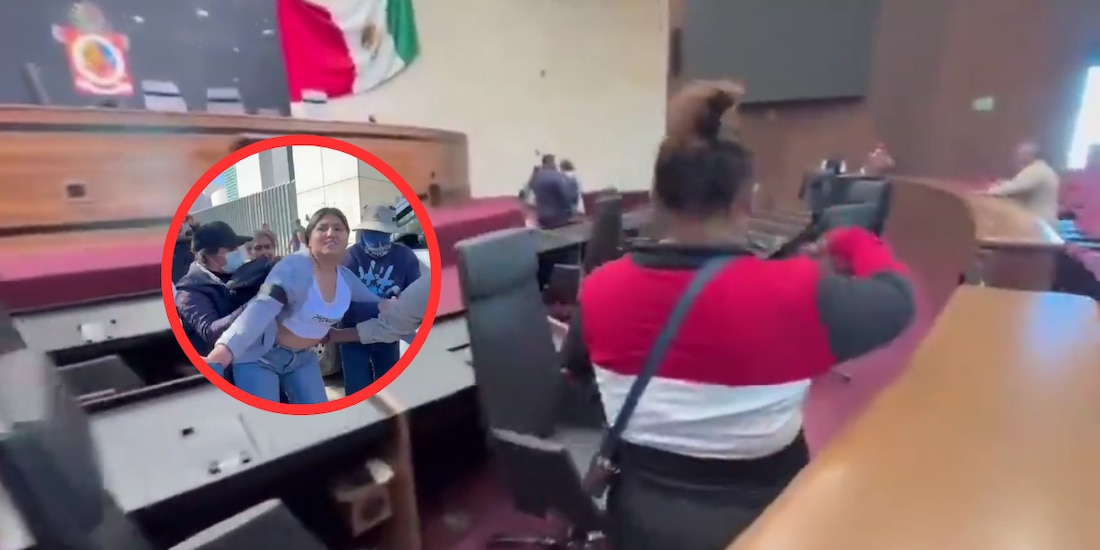 Pobladores irrumpen en el Congreso de Oaxaca y privan de la libertad a presidenta municipal