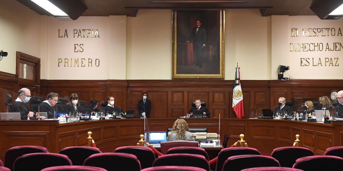 Sesión de la Suprema Corte de Justicia de la Nación.
