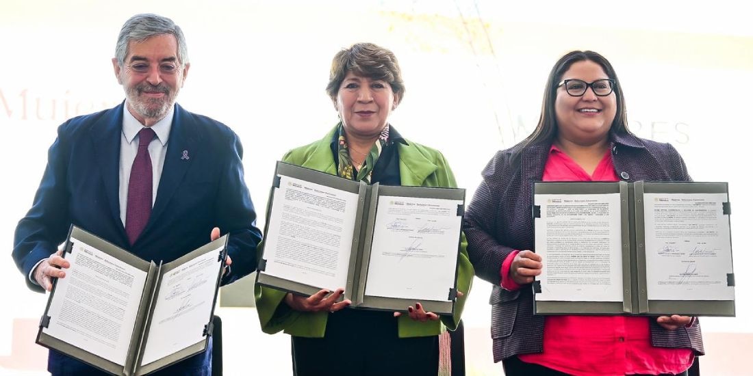 Edomex, SRE y Secretaría de las Mujeres firman convenio para garantizar espacios seguros.
