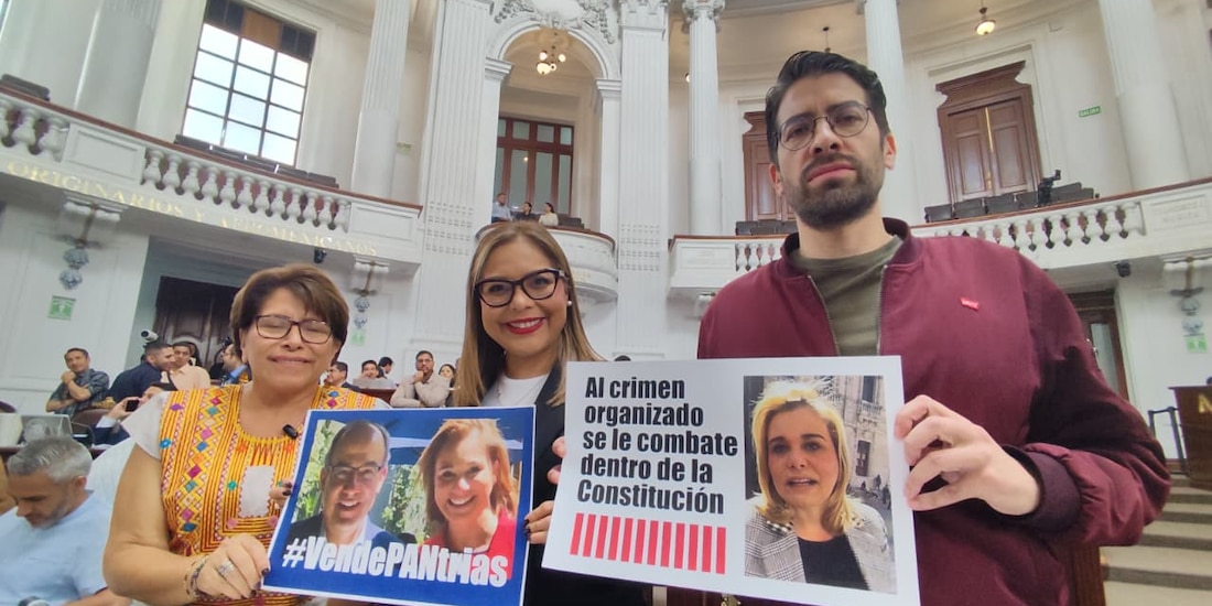 Morena en Congreso capitalino pide juicio político para Maru Campos por caso de agentes de la CIA.