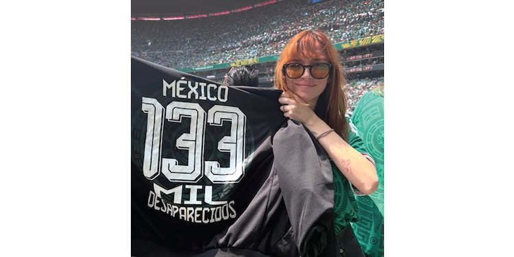REGINA BLANDÓN llevó el reclamo de
las madres buscadoras al Estadio