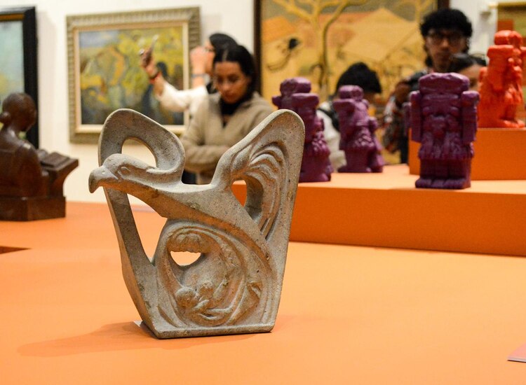Pieza de de la exposición Disputar la mirada. Imaginarios visuales de las mujeres indígenas en el MUNAL.