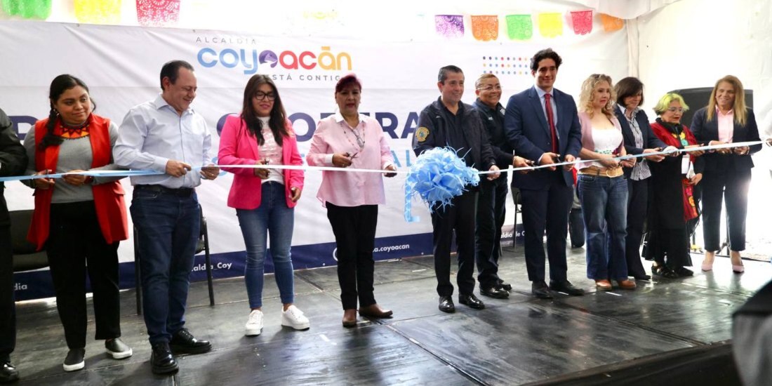 Giovani Gutiérrez inaugura ‘Feria de Cooperativas 2025: Consume Local’ en Coyoacán.
