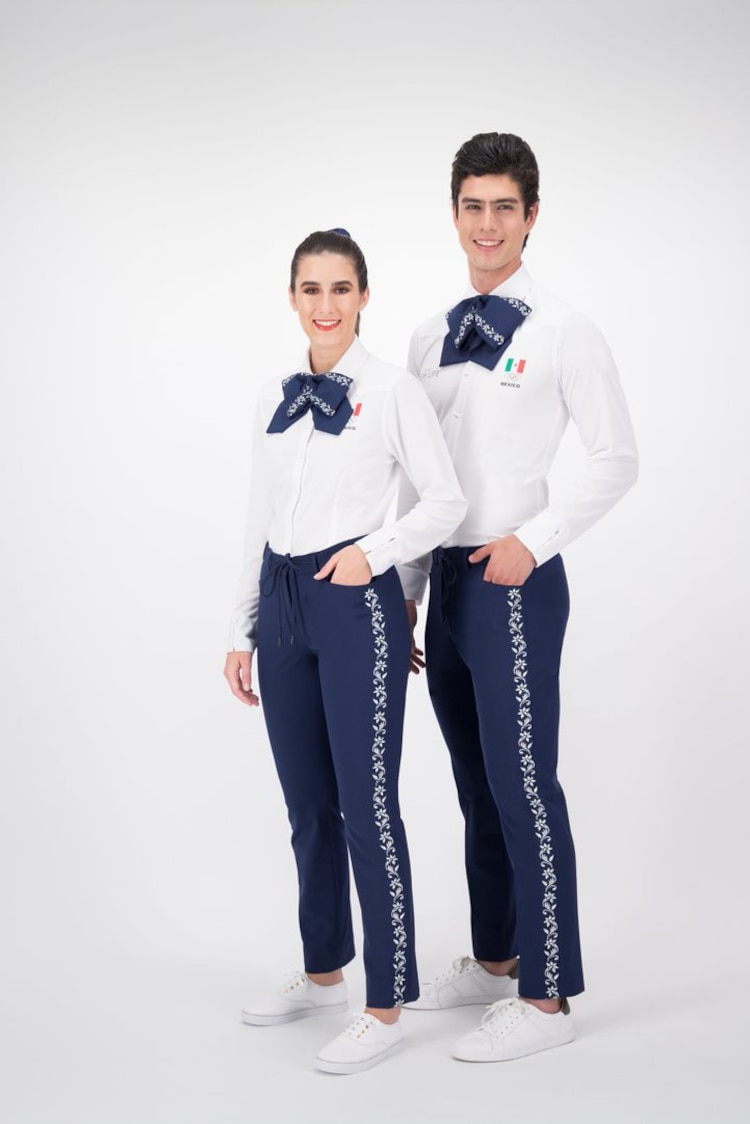 Uniforme de México para la inauguración de los Olímpicos.