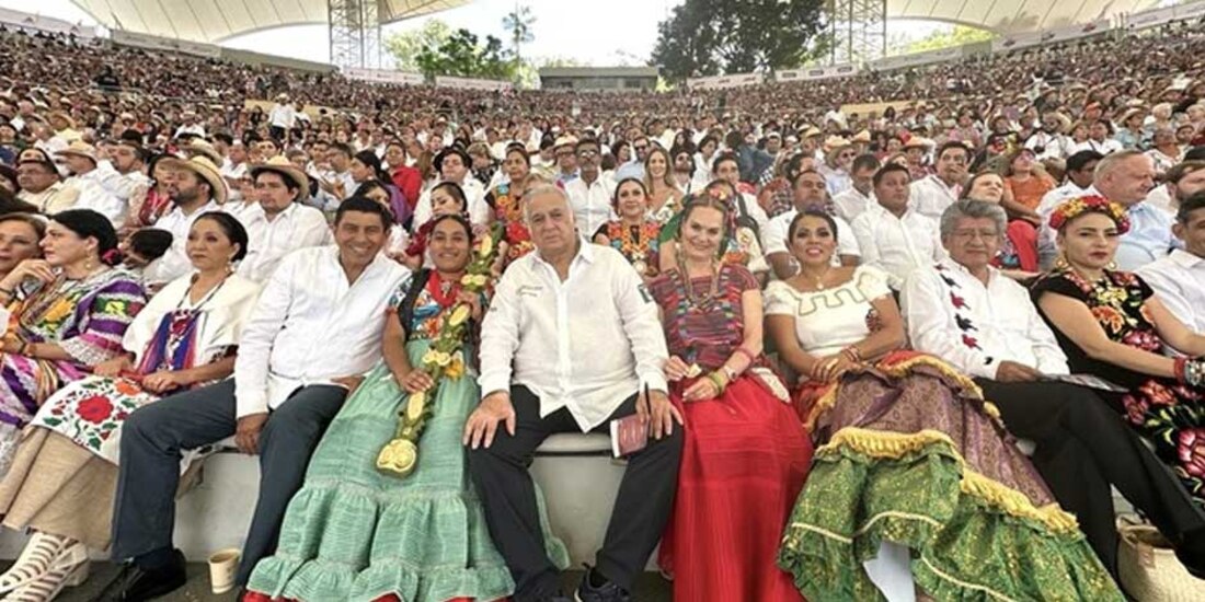 Representación de la edición 91 de la Guelaguetza, la cual consideró la “madre de las fiestas típicas de todo México”.