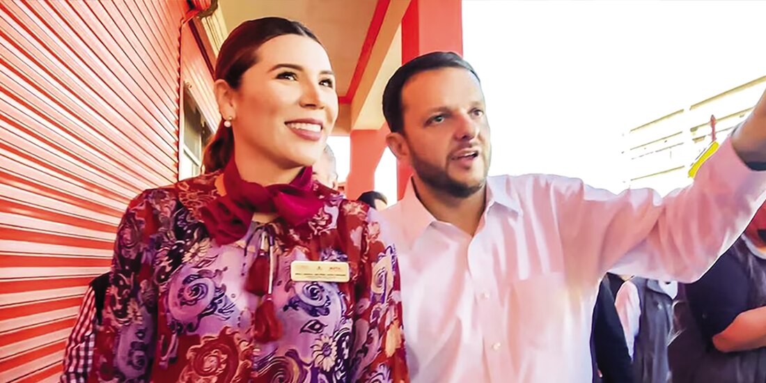 La gobernadora de BC, Marina del Pilar Ávila, y su esposo, en imagen de archivo.