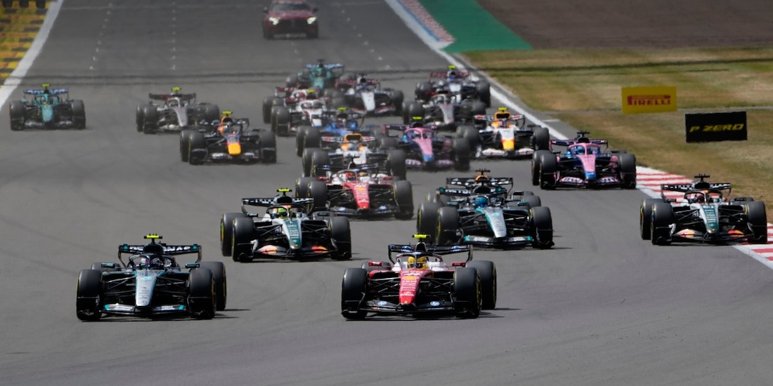 La salida de la sprint del GP de Gran Bretaña de F1