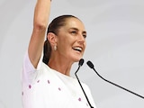 LA MANDATARIA, ayer, en Coahuila
durante su gira por su Segundo Informe.