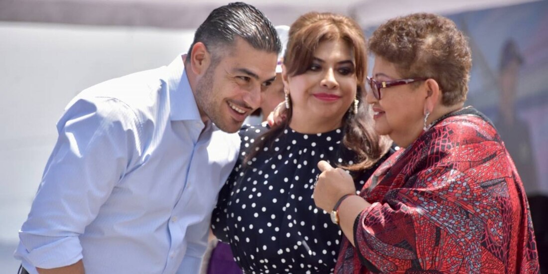 Clara Brugada, Omar García Harfuch y Ernestina Godoy