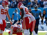Patrick Mahomes sufrió una aparatosa lesión.