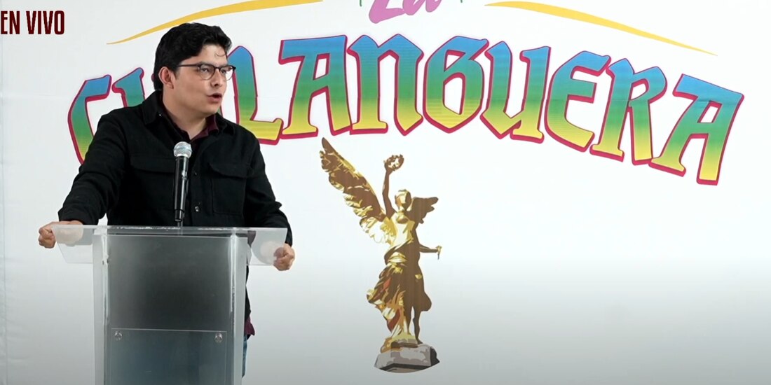 Paulo Emilio García González, diputado de Morena en la Ciudad de México, durante "La Chilanguera".