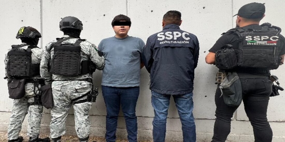 Presentación de un presunto delincuente en la CDMX.