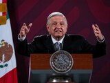 Presidente López Obrador durante la conferencia matutina de este martes.
