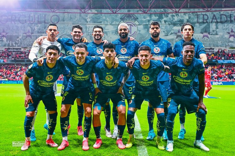 El América sufre una de las peores humillaciones en Toluca. Foto: X / Club América