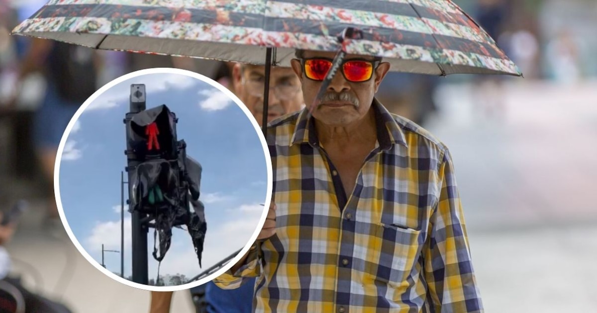 La VERDAD Detr s Del Sem foro Derretido En Monterrey fue Por El Calor la-verdad-detr-s-del-sem-foro-derretido-en-monterrey-fue-por-el-calor