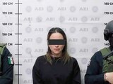 Roxana “N”, tras ser detenida por autoridades de Baja California, el 2 de mayo.