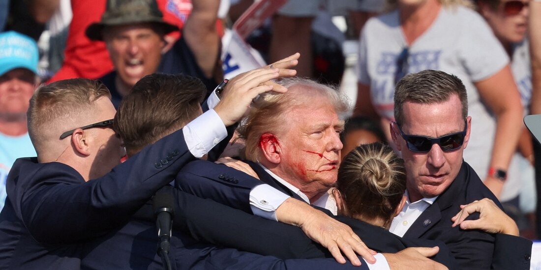 Donald Trump sufrió un ataque esta tarde en Pensilvania; el tirador habría sido un joven de 20 años.