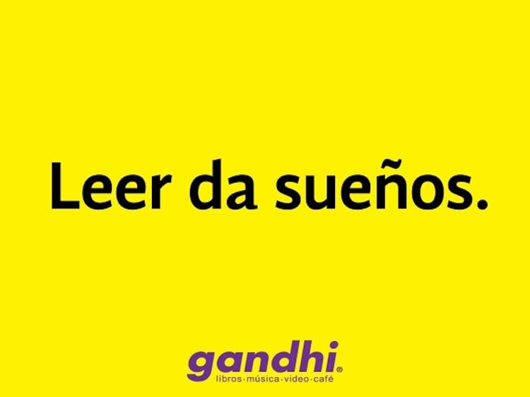 Unas de las frases de librerías Gandhi.