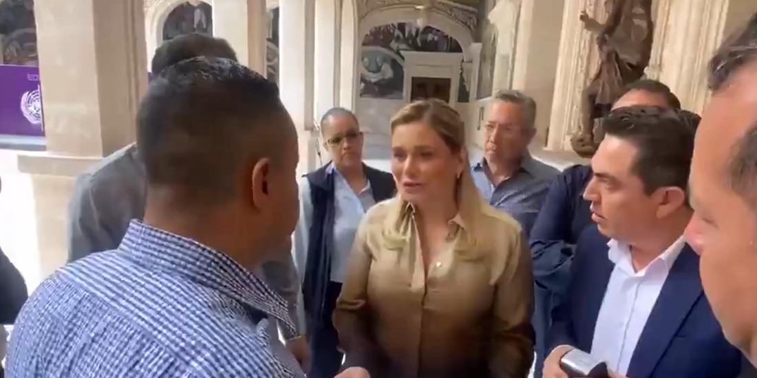 Maru Campos, al recibir el citatorio de la FGR.