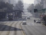 Hoy No Circula busca regular el tránsito de automóviles; en foto: calles vacías por contaminación.