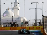 El Aston Martin de Lance Stroll durante el Gran Premio de Arabia Saudita de la F1 2025.