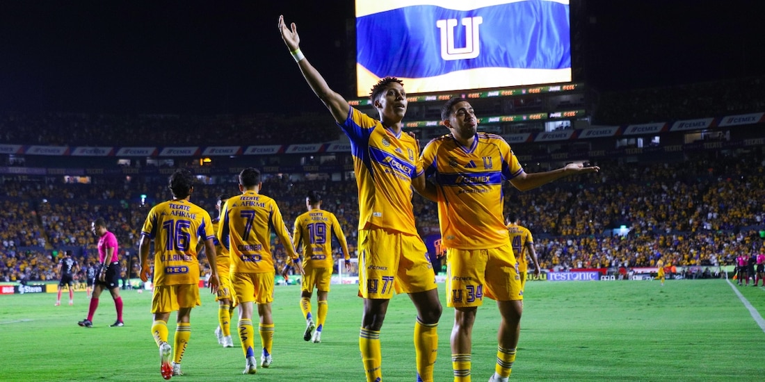 Tigres no tuvo piedad del Puebla en el comienzo de la Jornada 4 del Apertura 2025 de la Liga MX.