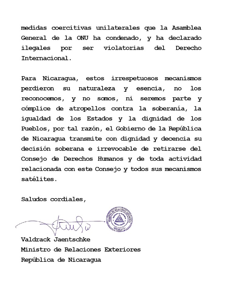 Documento| La Prensa de Nicaragua