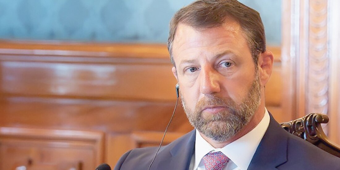 MARKWAYNE MULLIN, secretario de Seguridad Nacional de Estados Unidos, en Palacio Nacional, el jueves