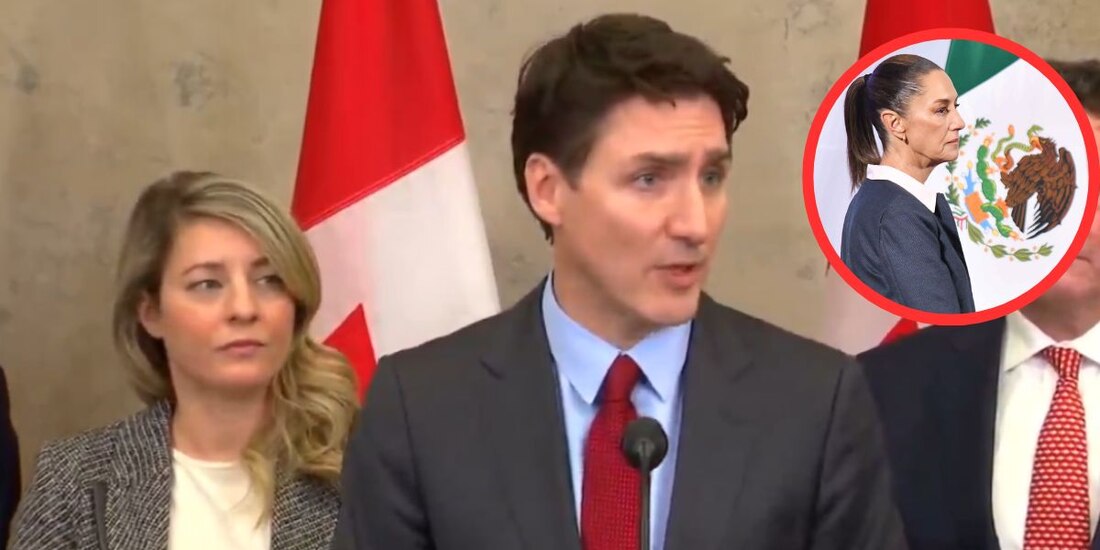 El primer ministro canadiense, Justin Trudeau, anunció su colaboración con la presidenta de México, Claudia Sheinbaum, para enfrentar los aranceles, impuestos por Trump.