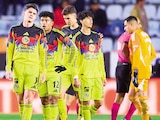 Jugadores de las Águilas, tras empate en Pachuca, el 18 de enero.