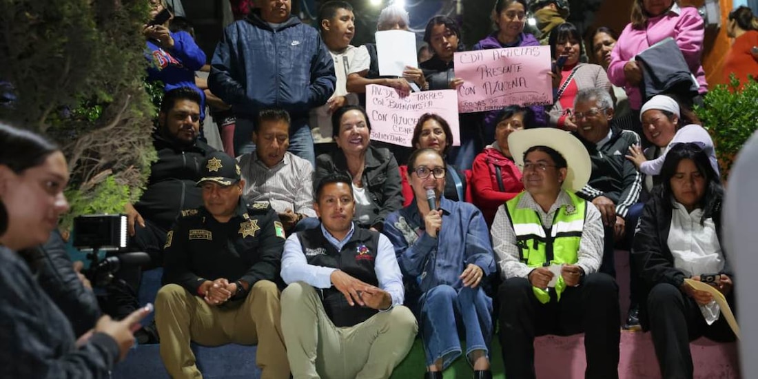 La presidenta municipal de la demarcación, Azucena Cisneros Coss, dio inicio a los trabajos de intervención comunitaria.