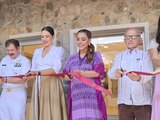 Evelyn Salgado inaugura rehabilitación del Museo Arqueológico de la Costa Grande.