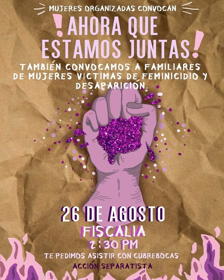 Por alza de feminicidios, convocan a clausura simbólica de FGE