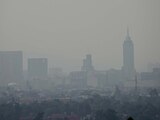 Calidad del aire en la Ciudad de México, el pasado miércoles.