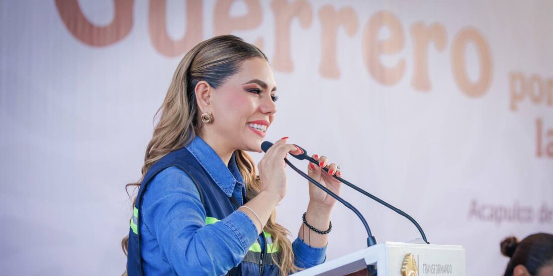 En la imagen, la gobernadora de Guerrero, Evelyn Salgado.